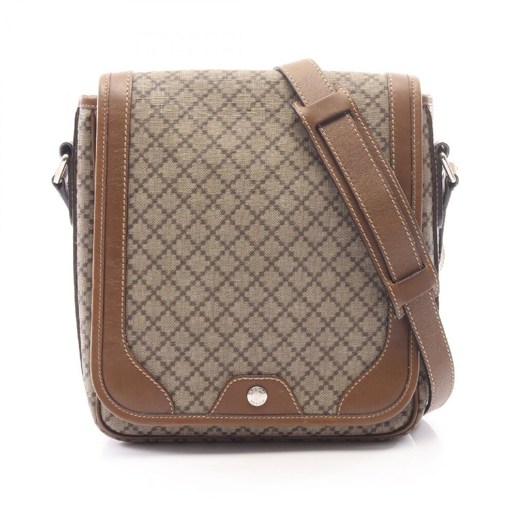 Gucci Diamante Shoulder Bag Canvas Beige